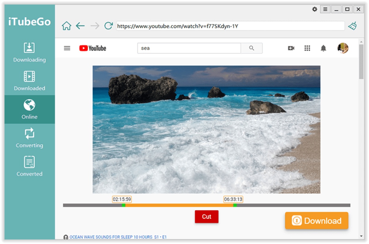 iTubeGo 桌面端主界面